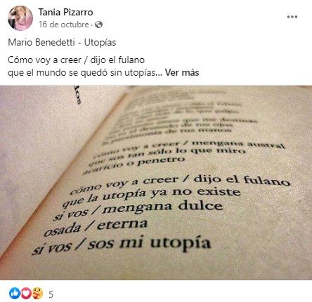 Las últimas publicaciones de Tania