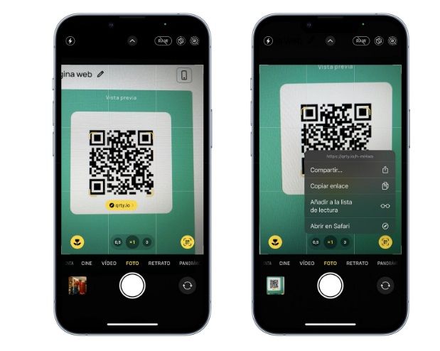 Leer códigos QR en iPhone y Android