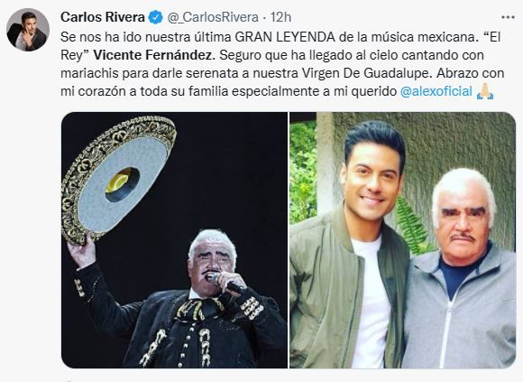 Se despiden de Vicente Fernández tras su muerte