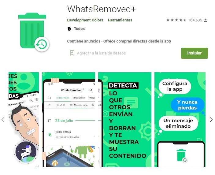 Apps para ver mensajes eliminados en WhatsApp