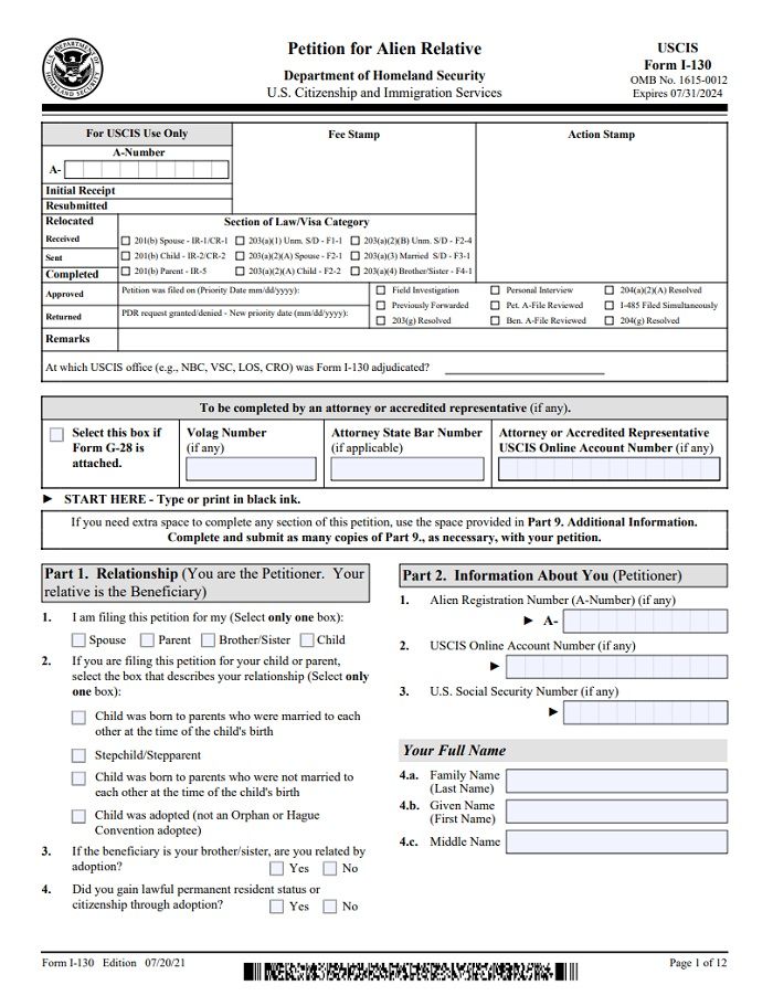 Requisitos para solicitar la Green Card