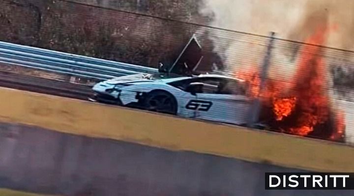 Lamborghini Aventador SVJ 63 se incendia en México |VIDEO