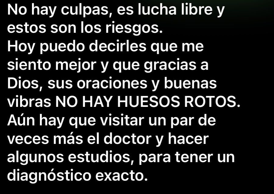 ¿Cómo se encuentra Rey Fénix tras su lesión?