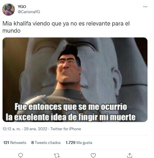 Memes sobre la supuesta muerte de Mia Khalifa
