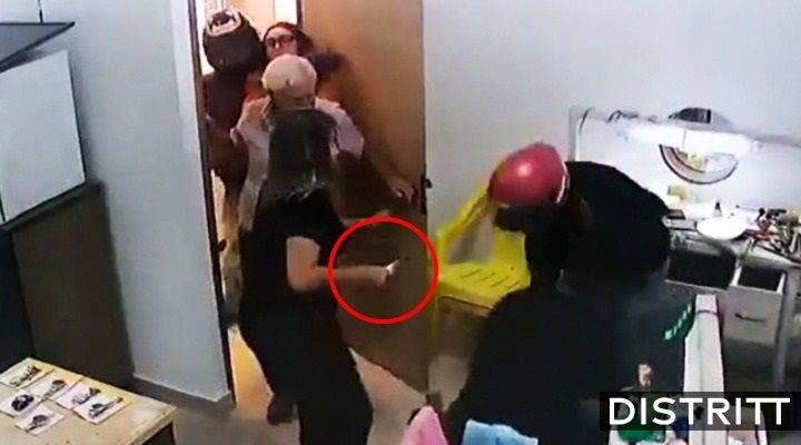 Mujer apuñala a ladrón que intentó robar relojería