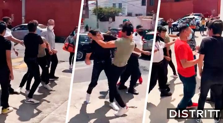 Pelea de estudiantes de La Salle se hace viral |VIDEO