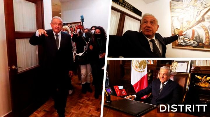 AMLO muestra salones y oficinas de Palacio Nacional |VIDEO