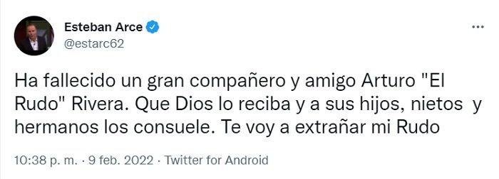 Colegas despiden a El Rudo