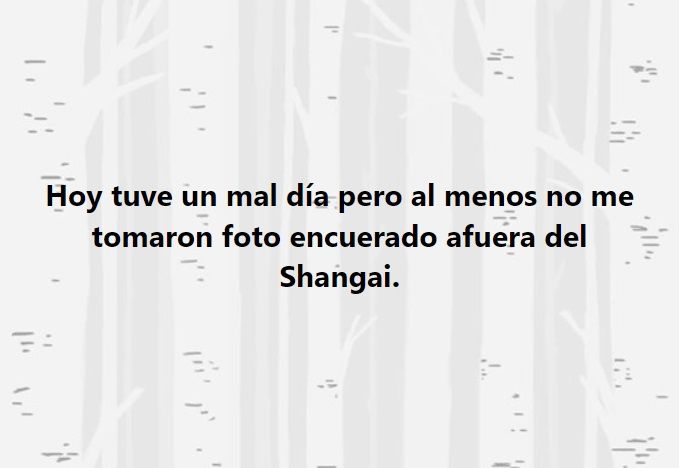 Memes del encuerado del Shanghai