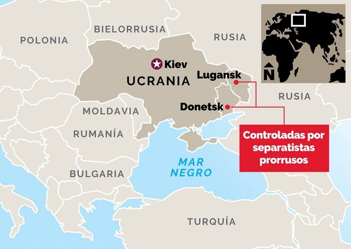 Rusia reconoce las regiones separatistas de Ucrania