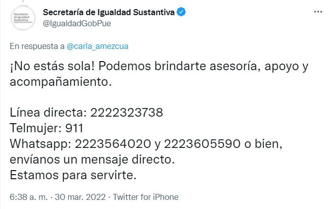 Ofrecen apoyo a Carla Amezcua
