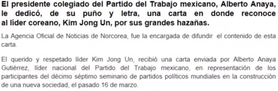 ¿Cuál es la relación del PT con Corea del Norte?