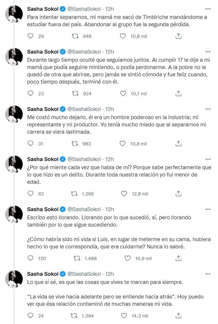 Sasha revela por qué dejó Timbiriche