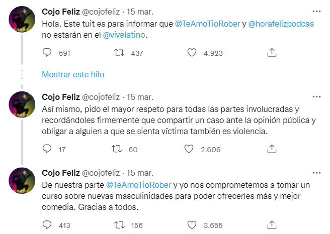 Tío Rober no irá a Vive Latino