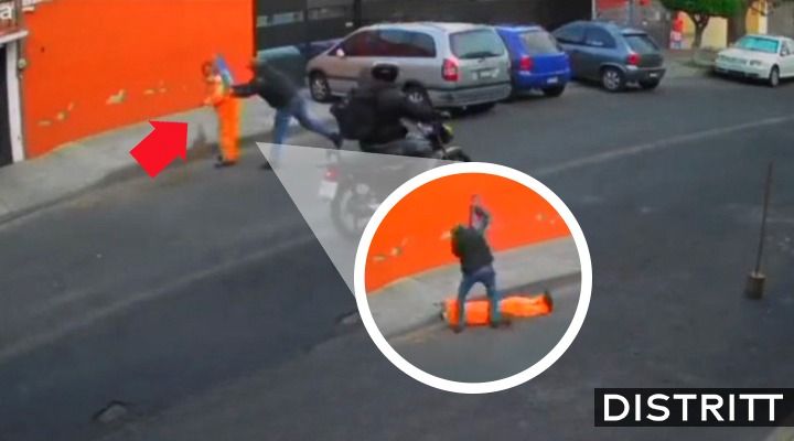 CDMX. Hombre golpea a trabajador de limpia en la GAM |VIDEO