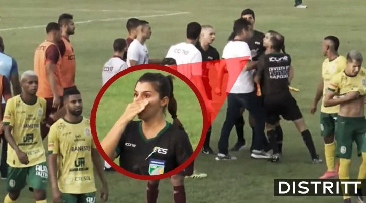 Entrenador de futbol da cabezazo a jueza de línea |VIDEO