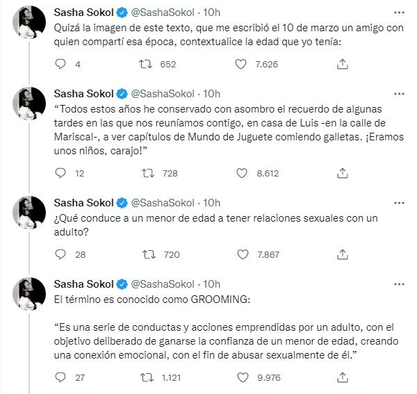 Sasha Sokol demandará a Luis de Llano por abuso