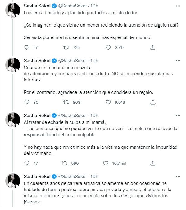 Sasha Sokol demandará a Luis de Llano por abuso