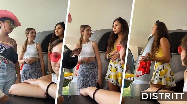 Amigas hacen reto de TikTok y terminan peleando |VIDEO