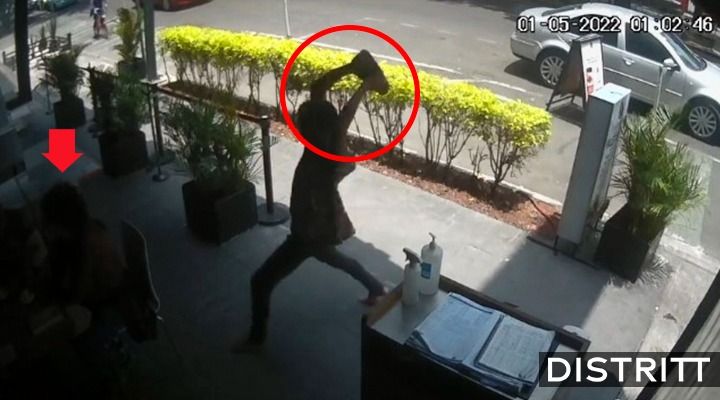 CDMX. Hombre lanza piedra a niño en restaurante |VIDEO