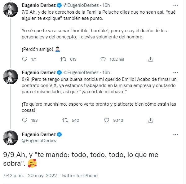 ¿Qué le dijo Eugenio Derbez a Azcárraga?