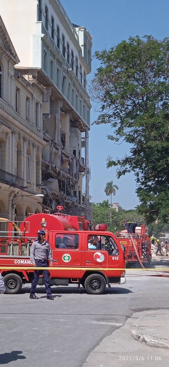 Explosión en Hotel Saratoga muertos