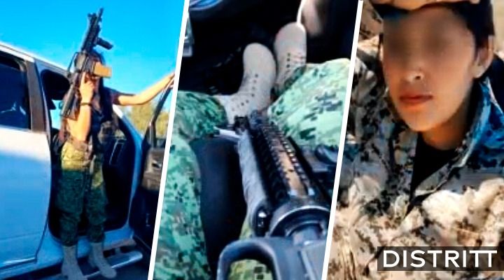 Sicaria del Cartel de Sinaloa presume armas en redes |VIDEO