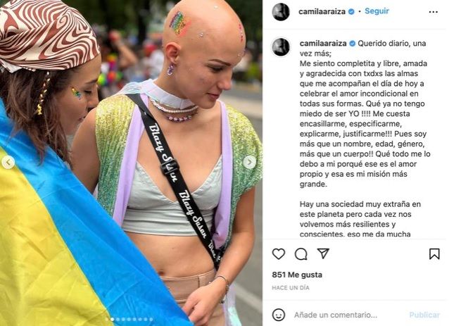 Hija de Raúl Araiza que se declara pansexual