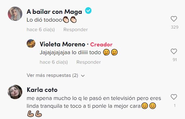 Violeta Moreno toma incidente con humor