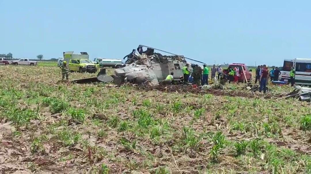 Sinaloa. Cae helicóptero de la Marina en Los Mochis |FOTOS