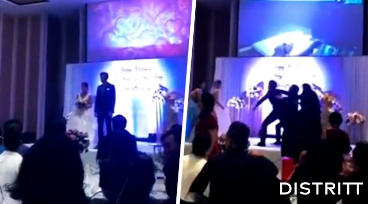 Hombre expone infidelidad de su novia en plena boda |VIDEO