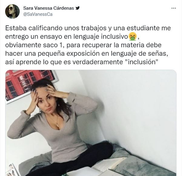 Maestra reprueba a alumna por usar lenguaje inclusivo