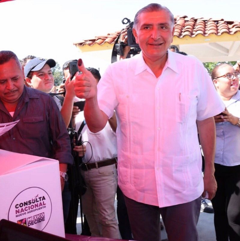 Adán Augusto defiende los ideales de la 4T
