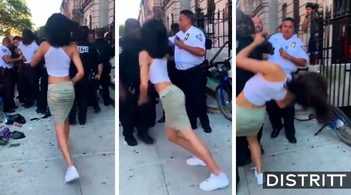 EU. Policía de NY golpea a mujer en la cara |VIDEO