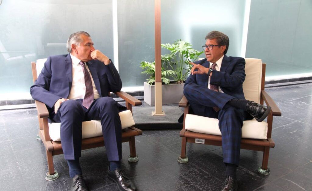 Adán Augusto con Monreal