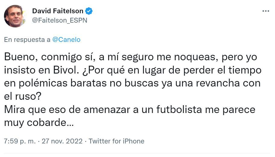 Canelo se pelea con Faitelson por defender a Messi