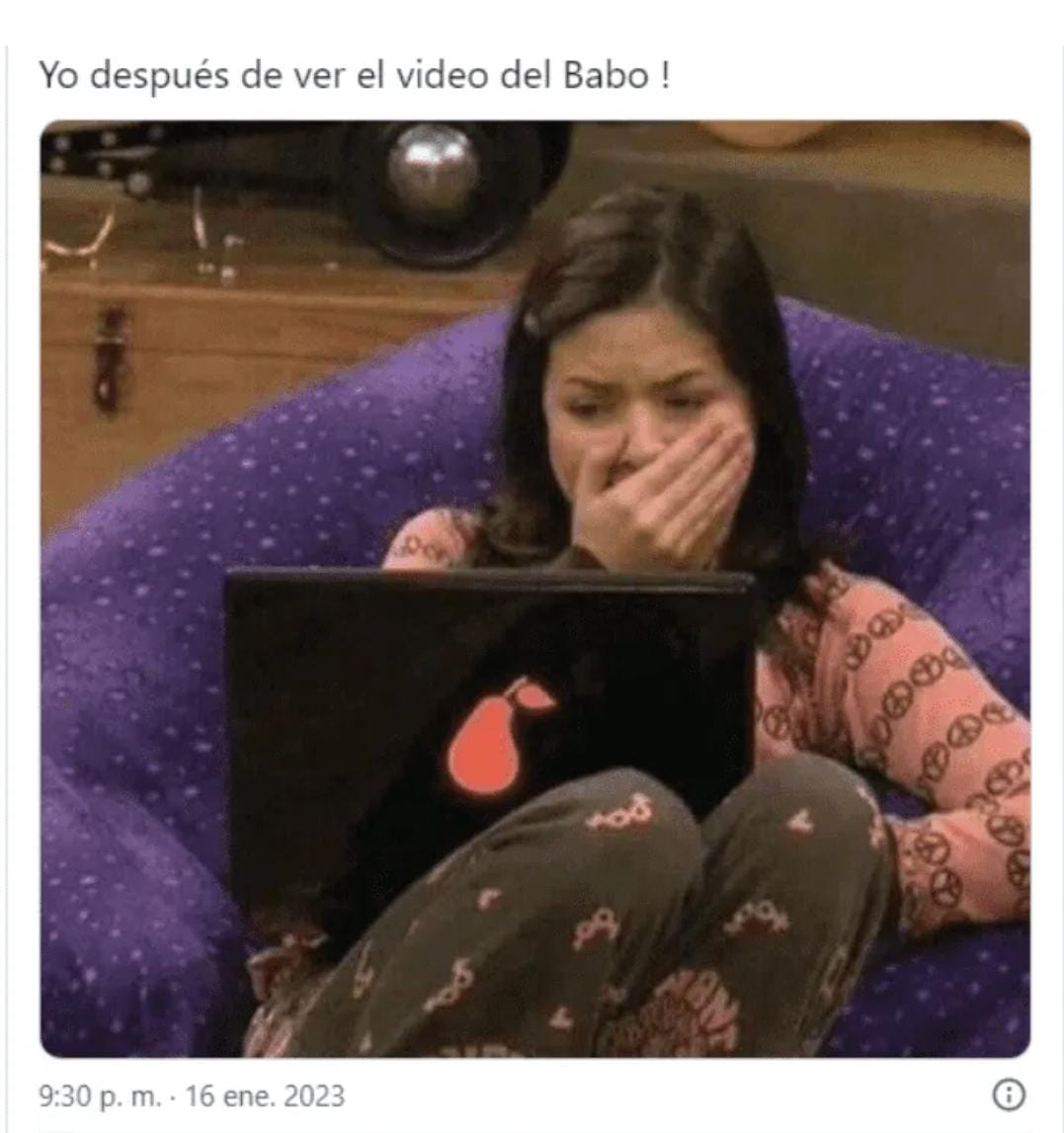 Los memes del video explícito de Babo