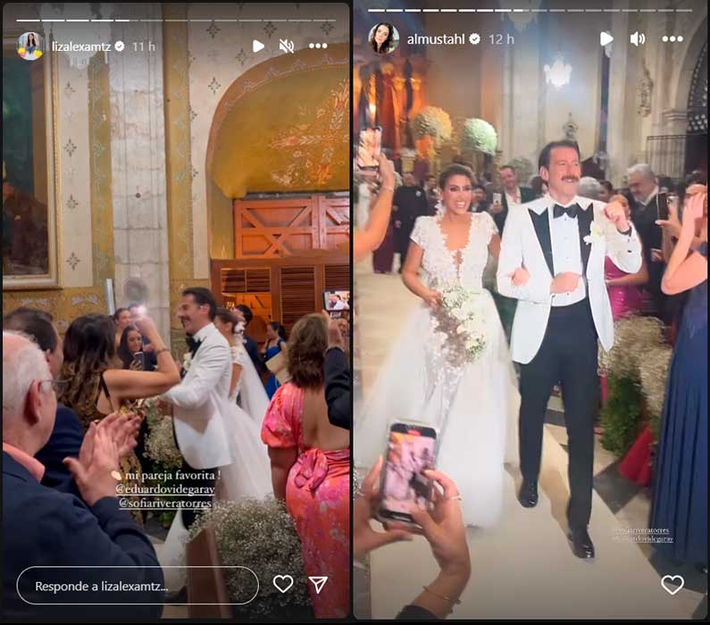 Eduardo Videgaray y Sofía Rivera boda religiosa