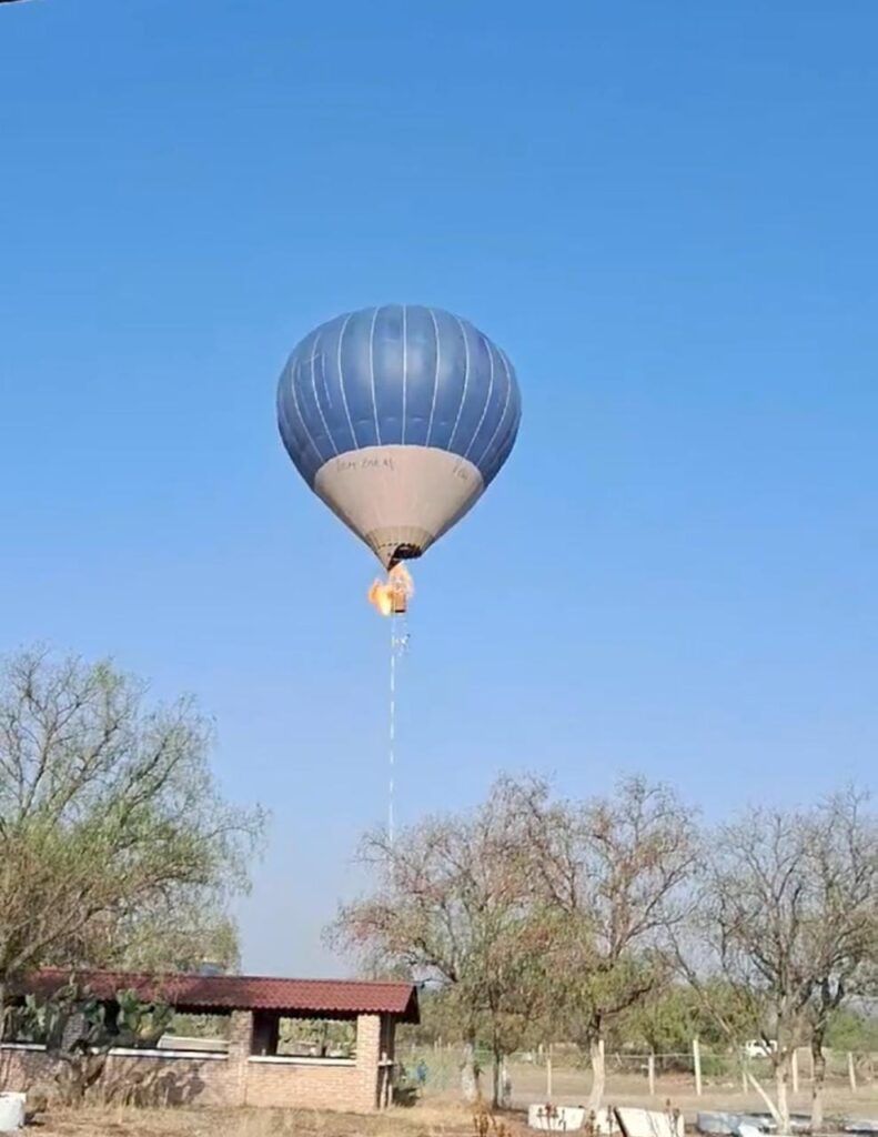 Accidente de globo en Teotihuacán 