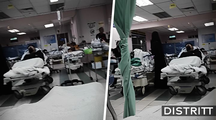 Mujer capta extraña sombra en un hospital