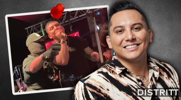 Edwin Luna bajó de escenario a medio concierto