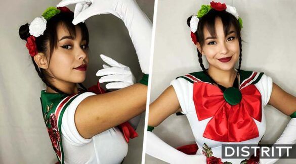 Joven muestra cómo se vería Sailor Moon si fuera mexicana