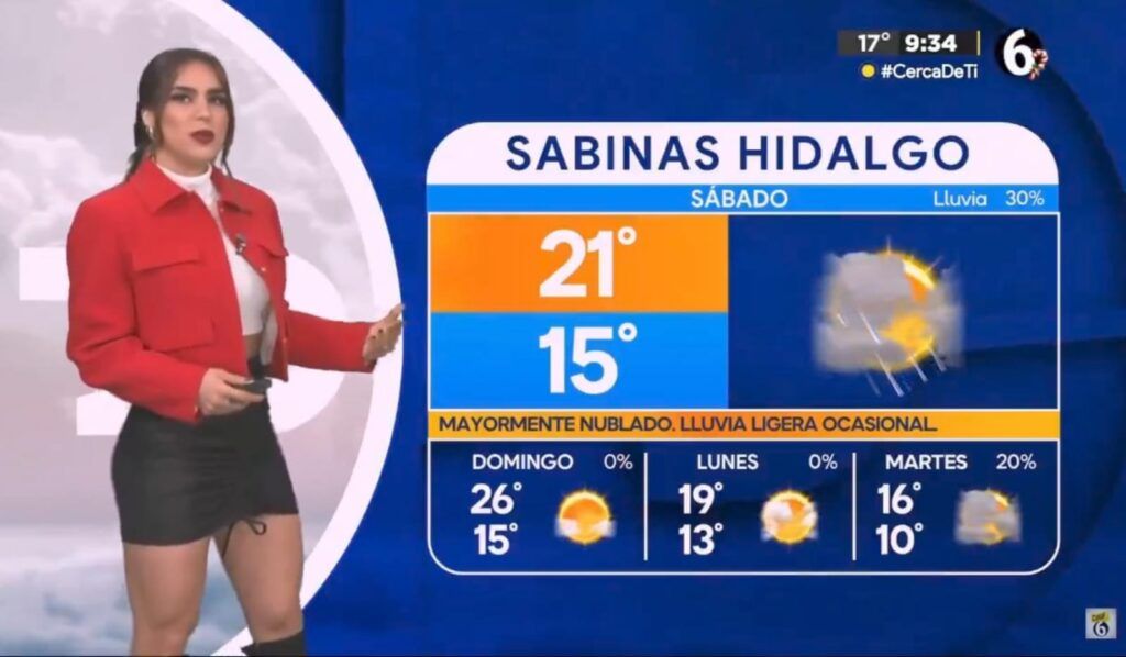 Chica del clima comete error en vivo