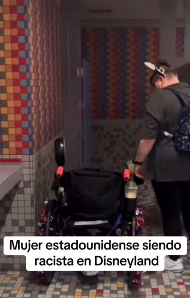 Mujer racista en Disneyland video