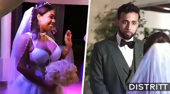 Mujer usa minivestido en su boda; reacción de novio es viral