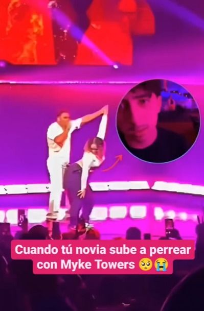 Mujer perrea con Myke Towers
