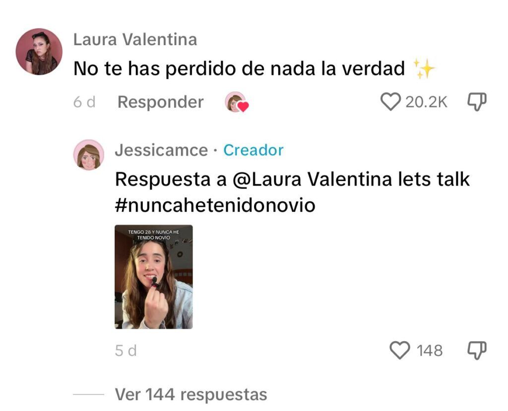 Aseguran que mujer no ha perdido nada por no tener novio