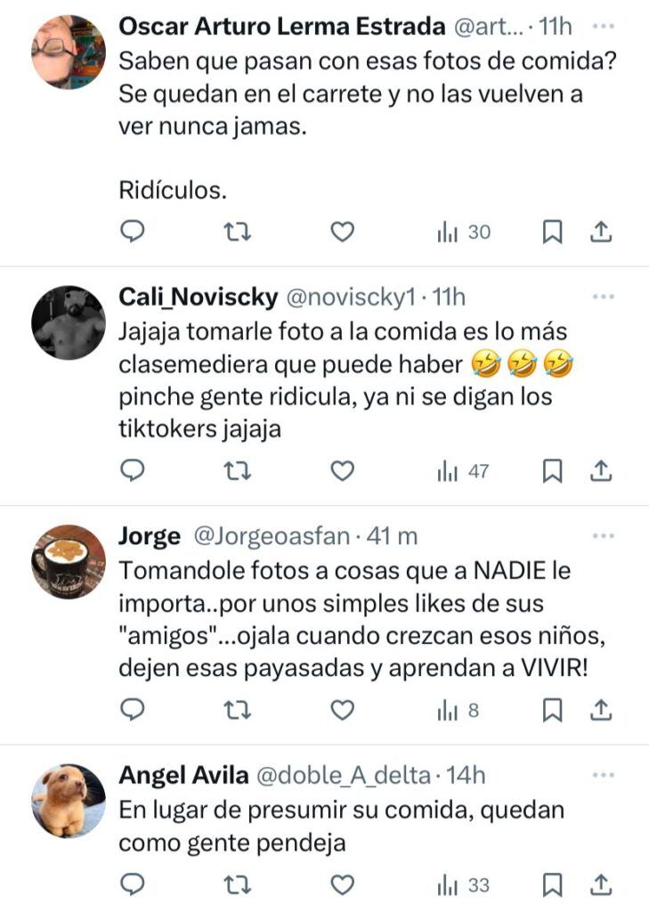 Comentarios sobre niña que se enoja en restaurante 