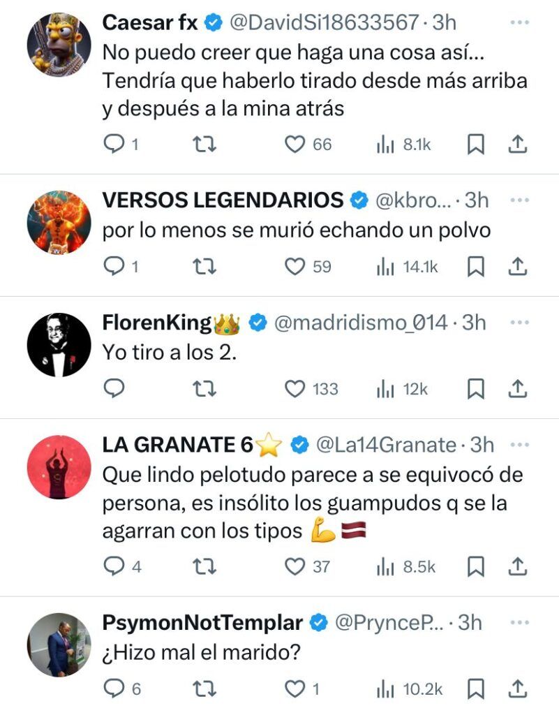 Comentarios sobre amante que cae