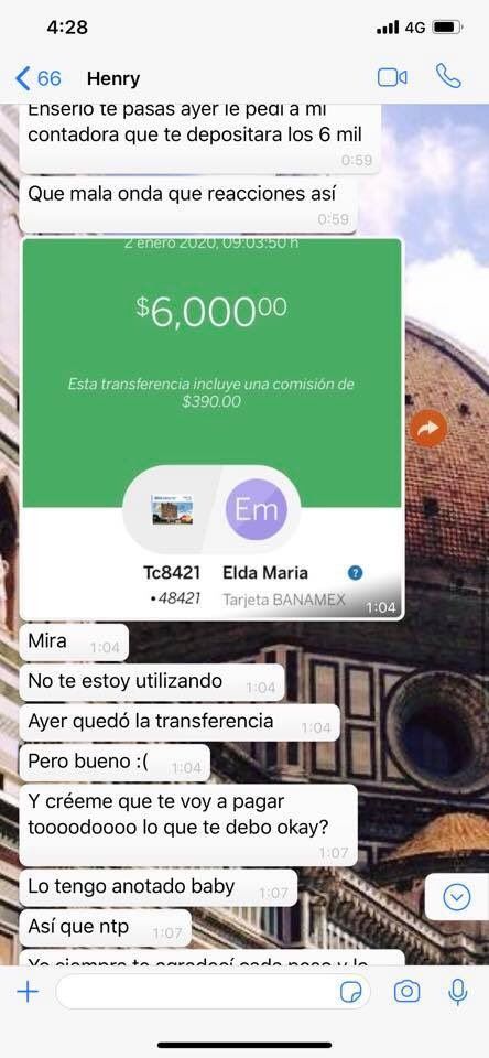 Henry se victimiza con su amiga para no pagar